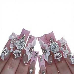 Decoración de Uñas 3D con Relieve de Corona Pequeña, Calcomanías de Uñas con Diseño Floral de Primavera, Adhesivos para Uñas - Product Image 2