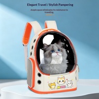 Sac à dos de transport pour animaux de compagnie en tissu Oxford grande capacité pour voyages et sorties, capacité de 7 kg, design de dessin animé, fournitures pour animaux de compagnie, chat