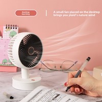 Ventilateur de table mini tendance, rechargeable par USB, 5V, portable, deux vitesses, pour bureau
