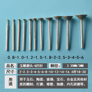 Outil de polissage à l'aiguille Emery Q, coupe baguette conique 42-65mm pour la fabrication de bijoux DIY et le meulage du jade et du noyer - Product Image 5