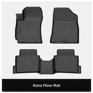 Tapetes para Piso de Auto TPE Resistentes a Manchas y sin Olor, Compatibles con <span class=keywords><strong>Hyundai</strong></span> <span class=keywords><strong>Kona</strong></span> Eléctrico Híbrido 2024-2025, Cobertura Total - Product Image 1