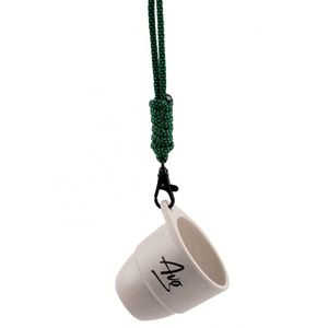 Stylish Eco-friendly Reusable 3oz Coffee Grounds Cup with Sling Stylish Promotional Drinkware