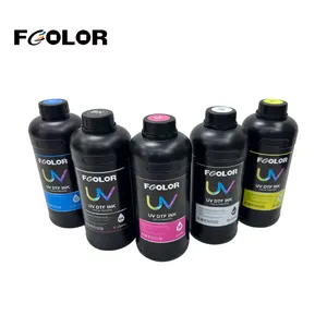 Fcolor Venta caliente tinta de impresora UV para Espon 1390 Xp600 Dx 5 1400 L800 R290 R330 R1800 impresora plana LED tinta UV