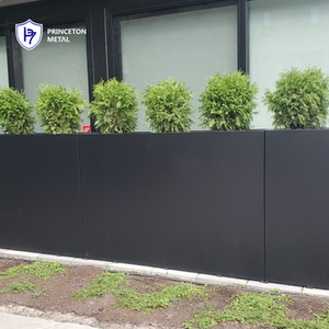 Grande jardinière <span class=keywords><strong>de</strong></span> balcon rectangulaire en aluminium <span class=keywords><strong>de</strong></span> grande hauteur avec support - Product Image 1