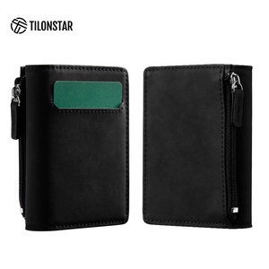 TILONSTAR TVC902 Hot Selling Slim Business Credit <b>Cards</b> Wallet RFID Blocking Leather Aluminum Pop Up <b>Card</b> <b>Holder</b> - Product Image 5