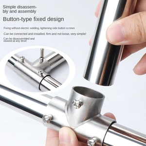 Conector de tubería de acero inoxidable <span class=keywords><strong>25</strong></span> forjado resistente a la corrosió<span class=keywords><strong>n</strong></span> uso industrial de baja presió<span class=keywords><strong>n</strong></span> codo T orquídea estante de secado fijo - Product Image 4
