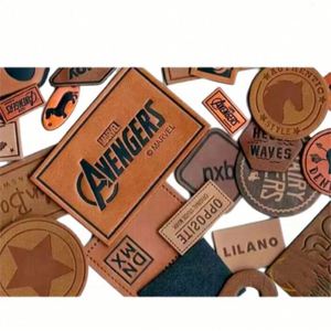 Wholesale Factory Embossed logo Heat Press Jeans Trucker Hat Custom Leather <b>Patch</b> Garment Labels - Product Image 1