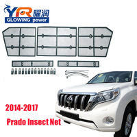 Grille de protection anti-insectes pour Toyota Prado 2010-2022, filet de protection pour calandre avant, accessoires de modification