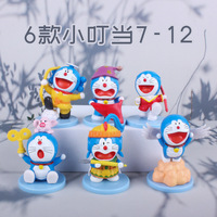 6 pièces/ensemble 5-8CM Doraemon recueillir décoration Kawaii japonais Anime PVC Figure