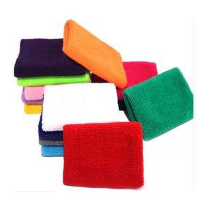 Muñequeras Deportivas de Algodón Terry con Logotipo Personalizado Bordado, para Tenis, Running, Baloncesto - Product Image 1