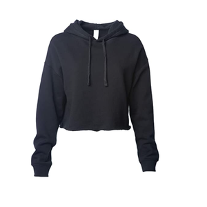 Sweats à capuche et sweat-shirts d'entraînement personnalisés en coton biologique pour femmes Gym Crop Top Oversize Sweat à capuche pour femmes - Product Image 4