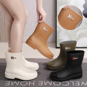 Stivali da lavoro Basic a metà polpaccio per la stagione delle piogge alla moda scarponi da pioggia e da neve leggeri Boots-CD28 per adulti - Product Image 1