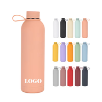 Botol termos baja tahan karat 304 dinding ganda sentuhan lembut kualitas tinggi termos logo warna kustom