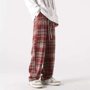 Pantalon de survêtement ample et large pour homme, style vintage Y2K, en flanelle à carreaux, personnalisé par le fabricant - Product Image 3