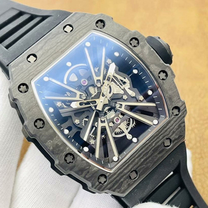 Montre automatique pour homme, best-seller, 1201, en fibre de carbone forgée, creuse, mécanique, avec éclairage nocturne, étanche, pour affaires et loisirs - Product Image 2
