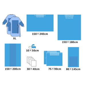 의료 소모품 CE ISO 인증서 멸균 일회용 외과 드레이프 유니버설 수술 개복술 드레이프 키트 팩 - Product Image 4