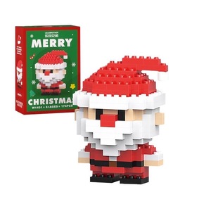 Christmas Gift Micro Particle Building <b>Blocks</b> Santa Claus Educational Toys Boys Reindeer Snowman Puzzle - Product Image 1