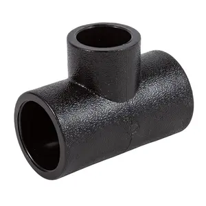 SDR11 SDR17 Pn10 Pn16 Pe 110mm Water Pump HDPE Brass Pipe Fitting Fusion 90 Elbow For Water Supply