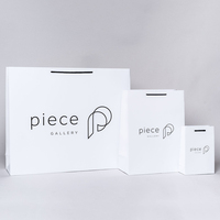 Logo imprimé personnalisé quantité minimale de commande, emballage de luxe pour cosmétiques et soins de la peau, sac cadeau d'achat en papier blanc