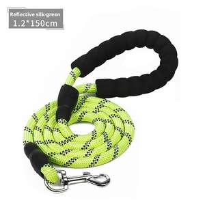 Futrepets tali nilon 1.5m, bundar EVA, tali traksi anjing kepang reflektif, tali panjat kepang tahan lama, tali hewan peliharaan - Product Image 5