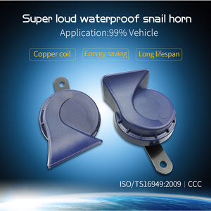 Nouveau design klaxon d'escargot de voiture noir en 12-24V pour haut-parleur de klaxon étanche électrique universel de moto de voiture - Product Image 6
