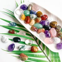 Cristaux naturels de guérison de 15-20 mm, 100 g/sac, quartz rose, améthyste, œil de tigre, pierres polies et roulées pour remplissage de vase, décoration d'aquarium