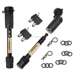 Lot de 2 verrous de remorque 5/8 po de diamètre Goupille de verrouillage pour attelage de remorque de classe III IV 2 pouces et 2-1/2 pouces pour accessoires de <span class=keywords><strong>caravane</strong></span> - Product Image 2