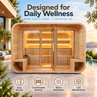 Salle de sauna personnalisable OEM avec options de disposition sur mesure pour centre de bien-être à domicile et espace de loisirs privé