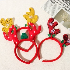 Giáng sinh tóc ban nhạc Headband Set-vải chất liệu bán buôn có sẵn - Product Image 3