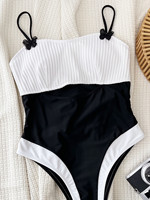 LAGER Bandeau Top Cut Out Damen Bade bekleidung Gestrickt Brasilia nischer Hochhaus Badeanzug Badeanzüge