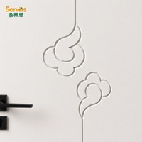 Porte intérieure en bois MDF courbée minimaliste moderne, isolation acoustique, peinture personnalisée, résistante aux rayures, pour chambre à coucher ou hôtel