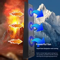 Ventilateur de refroidissement silencieux universel Plug-and-Play pour console de jeu avec matériau ABS