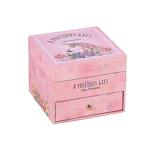 Carillon, contenitore portaoggetti a tema principessa, gioielli, piccola cavallina girevole, regali di <span class=keywords><strong>compleanno</strong></span> e di Natale per bambine, personalizzabile - Product Image 5