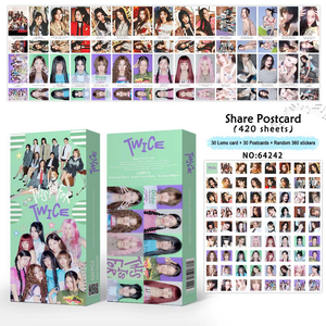<span class=keywords><strong>KPOP</strong></span> 420 pièces/boîte TWICE <span class=keywords><strong>Momo</strong></span> Sana Mina Photocartes en papier à transfert thermique de haute qualité, design personnalisé - Product Image 3
