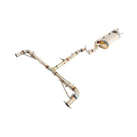 Échappement Catback en Acier Inoxydable TLS Performance pour Lexus NX200/NX300 2.0T 2.5 (2014+), Downpipe à Valve, Épaisseur 1.5mm, Poli Miroir