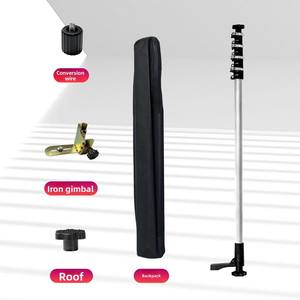 <span class=keywords><strong>Niveau</strong></span> <span class=keywords><strong>laser</strong></span> en acier à 360 degrés avec 12 lignes <span class=keywords><strong>laser</strong></span> vertes, <span class=keywords><strong>tige</strong></span> télescopique, garantie pour les projets de bricolage - Product Image 3