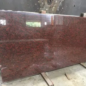 Высококачественная Китайская Красная жемчужная гранитная полированная плитка от производителя
