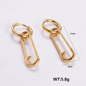 9 Styles Love Earrings Light Luxury <b>Titanium</b> Steel Small and Irregular Peach Heart Small and New Cold Style Women's Ornament - Product Image 5