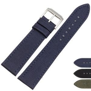 SHX đen không thấm nước sailcloth Dây đeo đồng hồ hoán đổi cho nhau - Product Image 3