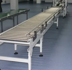 Heavy Duty Assembly Line Fixed Electric Power Running Roller Conveyor