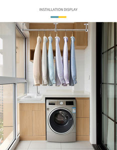 Trou de tige de 19/22/25/32mm de diamètre Support de tuyau de garde-robe Support de tube de rideau - Product Image 6