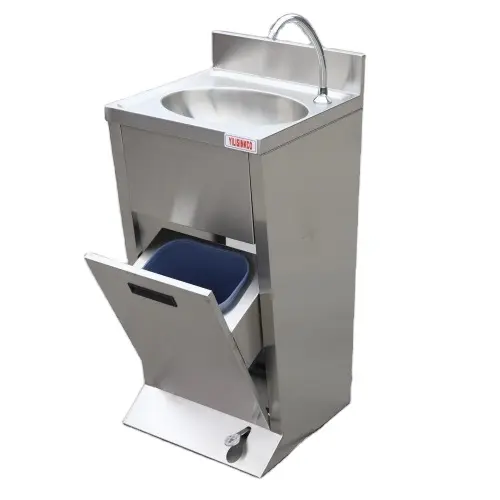 Hot Selling Moveable Portable Foot-operated Wash Basin Portable Sink with One Bowl