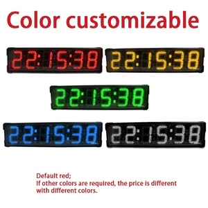 Chronomètre numérique électronique LED <span class=keywords><strong>pour</strong></span> sports de plein air, options simple ou double face, 6 pouces, <span class=keywords><strong>pour</strong></span> marathon, course à pied - Product Image 4