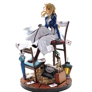 Figurine d'anime <span class=keywords><strong>Evergarden</strong></span> GK Violet de 27 cm, statue, collection pour adultes, modèle de poupée, cadeaux - Product Image 1