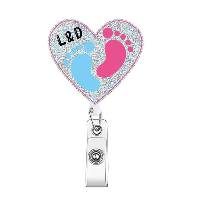 High Quality Laboratory Nurse Flower Retractable Badge Reel Most Popular New Style Accessory