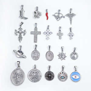 Créez votre propre breloque personnalisée en acier inoxydable doré en onyx turquoise Concevez votre propre bracelet à breloques personnalisé Collier Accessoires de bricolage - Product Image 4