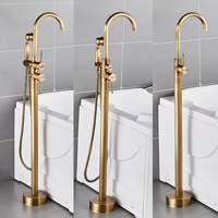 Robinet de baignoire mural en laiton de style européen moderne, thermostatique en céramique, avec jet de pluie pour douche de salle de bain, eau chaude/froide