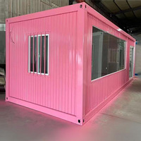 Maison conteneur extensible de 10, 20 ou 40 pieds avec conception démontable en kit plat pour café ou bar à domicile, utilisation extérieure