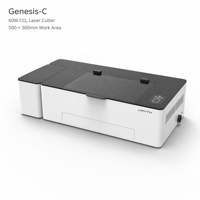 Découpeuse laser CO2 Genesis C 60W, modèle de bureau fermé, gravure, mise au point automatique, caméra 4K, bois, acrylique, MDF pour cadeaux personnalisés