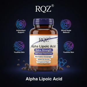 Capsule di Acido Alfa Lipoico OEM/ODM, Integratore Alimentare con Fibre, 60 Capsule da 600mg - Product Image 2